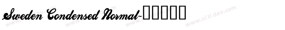 Sweden Condensed Normal字体转换